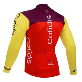 Wielershirt 2025 Cofidis Lange Mouw Rood